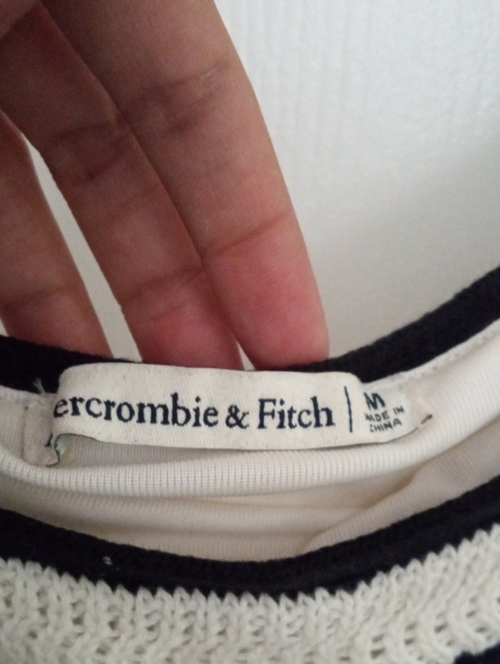 Abercrombie & Fitch Crochet Style Maxi Dress Cream Medium - Picture 4 of 8